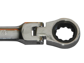 12-tlg Gelenk-Ratschen-Schlüssel Maul-Schlüssel 72 Zähne 8-19 mm 5° Ringratschen