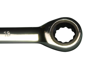 22-tlg. Ratschen-Schlüssel Maul-Schlüssel-Satz 72 Zähne 6-32 mm 5° Ringratschen